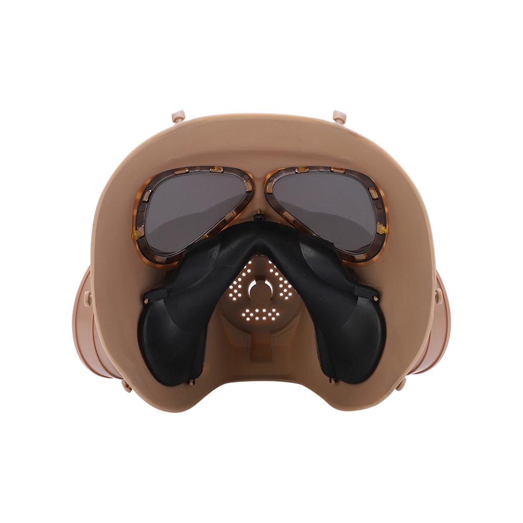 M04 Full Face Cover M05 Prop Biochemical Gas Face Shield with Dual Fan Filter Tanks UV Proof Sunglasses Lens
