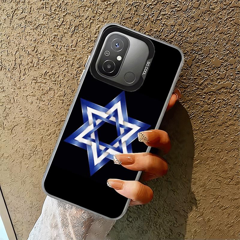 David Jewish Star Symbol Shockproof Phone Case for Xiaomi Poco X7 X6 X5 X3 Pro F7 Ultra M8 Redmi 15C 15 14C 13C 12C 10C 13 12 10