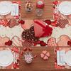 XCHI Love Hearts Valentine's Day Table Runner Table Decoration for Party Home Kitchen Dining Holiday Decor 13x72 Inch
