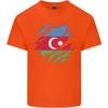Torn Azerbaijan Flag Azerbaijani Day Football Unisexs Light Cotton TShirt
