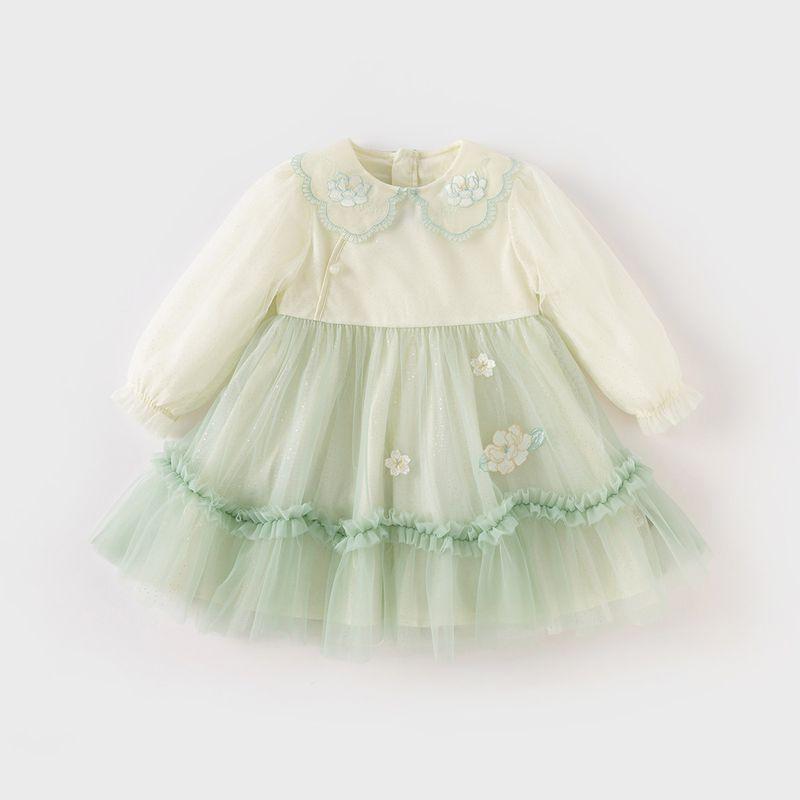 David Bella Girls  National Style Mesh Skirt Spring Dress Children s Fashionable Dress Girl s Hanfu Princess Dress Children s Clothing