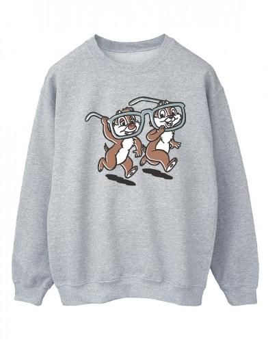 Disney Womens/Ladies Chip ´n Dale Glasses Sweatshirt