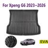 For Xpeng G6 2023-2026 Trunk Mats All Weather Front Rear Cargo Liner Mat Foot Pads Accessories Interior Retrofit Parts