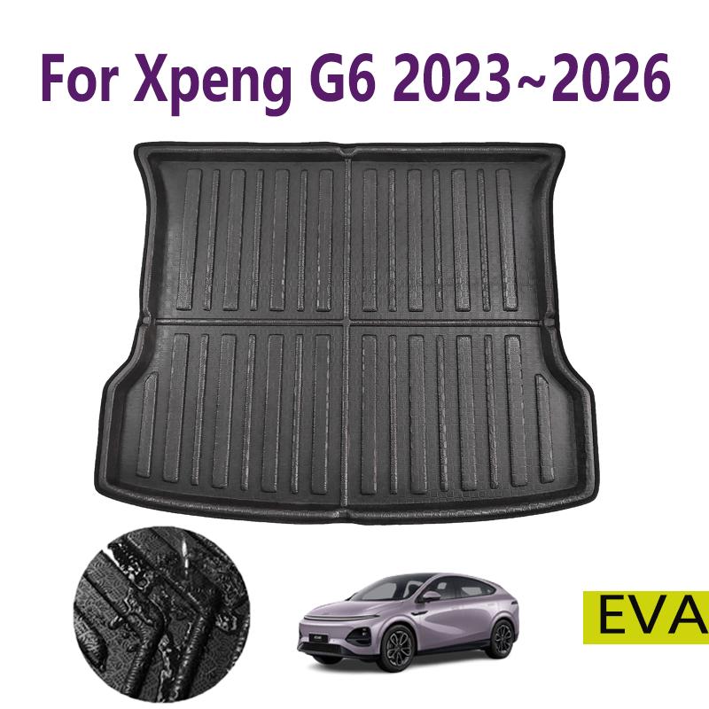For Xpeng G6 2023-2026 Trunk Mats All Weather Front Rear Cargo Liner Mat Foot Pads Accessories Interior Retrofit Parts