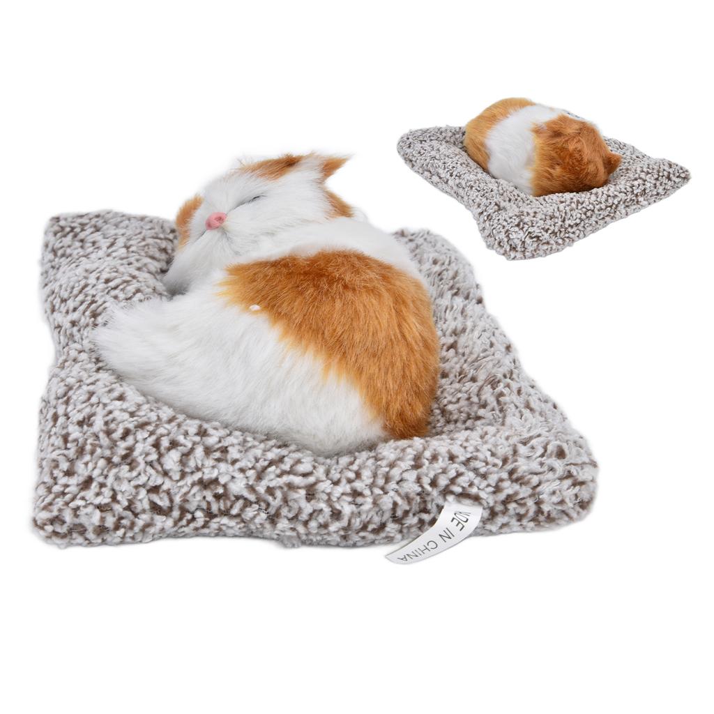 Simulation Cat Soft Plush Kitten Children Gift Activated Carbon Car Table Ornament Decoration