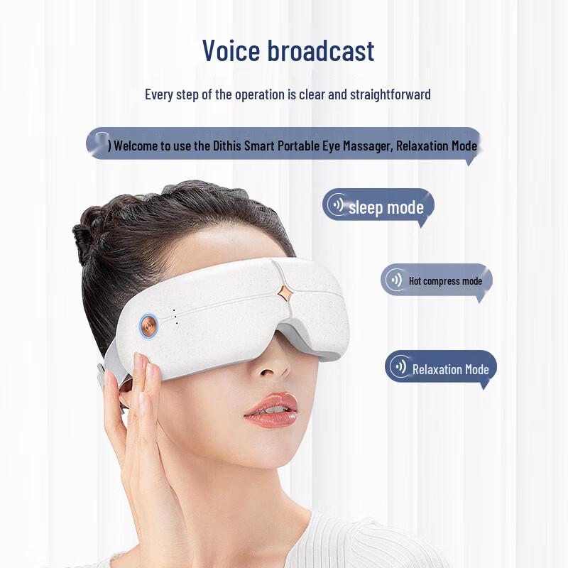 Smart Foldable Eye Massager with Heat and Bluetooth