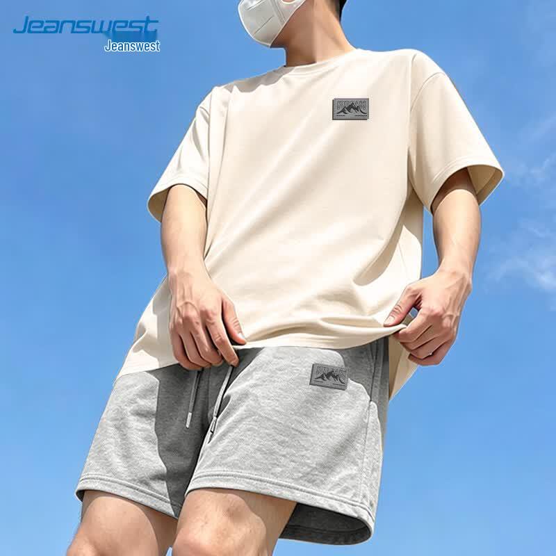 Jeanswest Men's Pure Cotton Casual Two-Piece Set