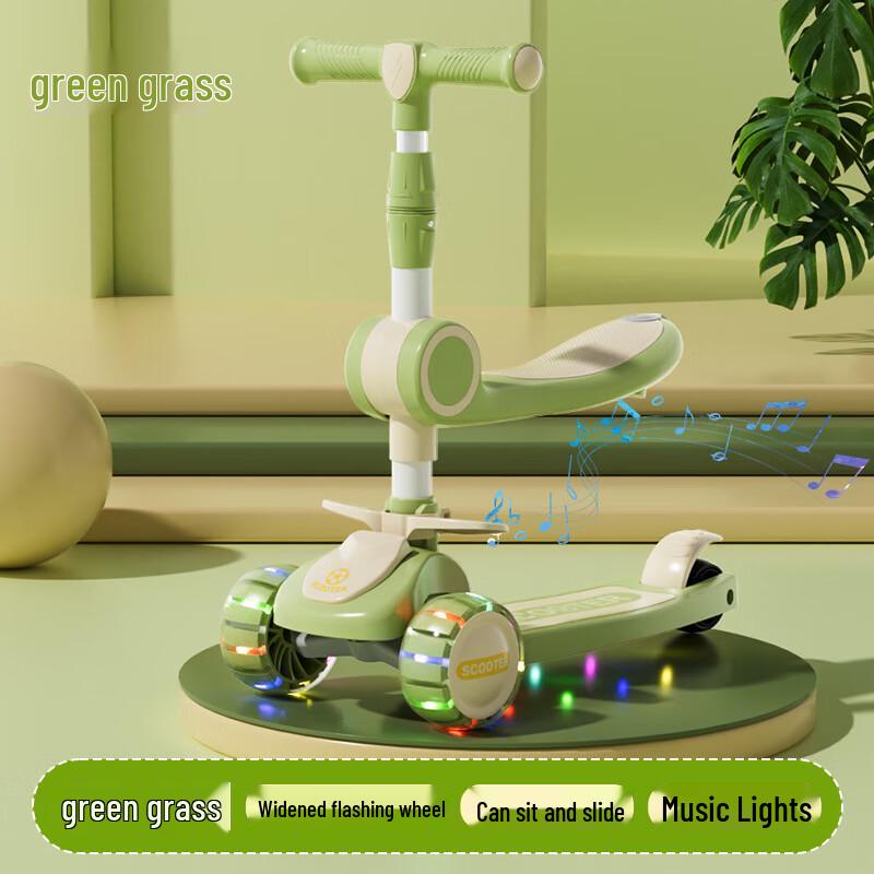 WEZHO Kids Sit-On Scooter