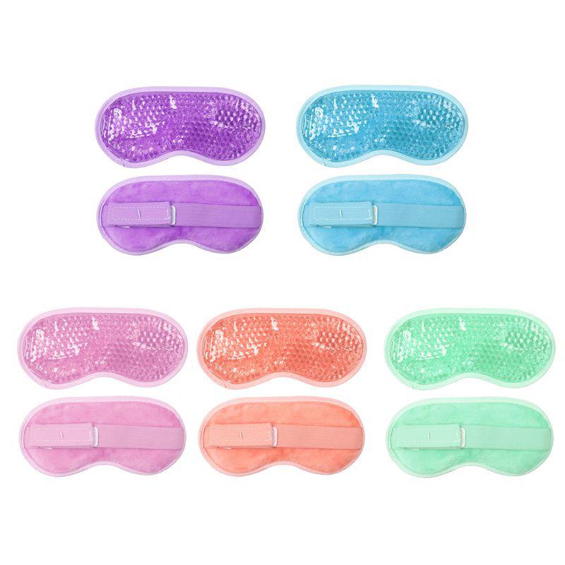 Plush PVC Gel Hot & Cold Eye Mask with Beads - In Stock