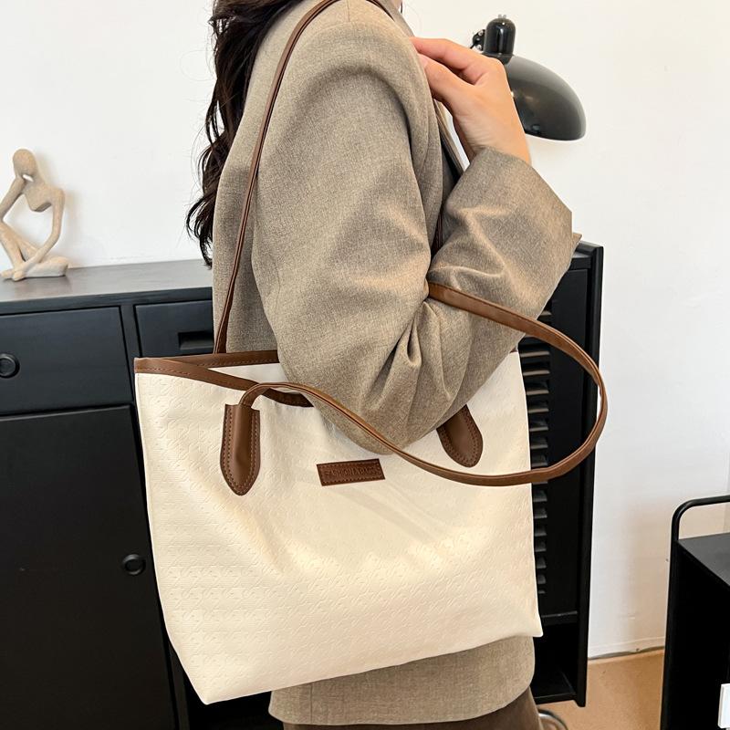 Retro Large-capacity Bag 2025 New Fashion Shoulder Handbag Casual Popular Tote Bag