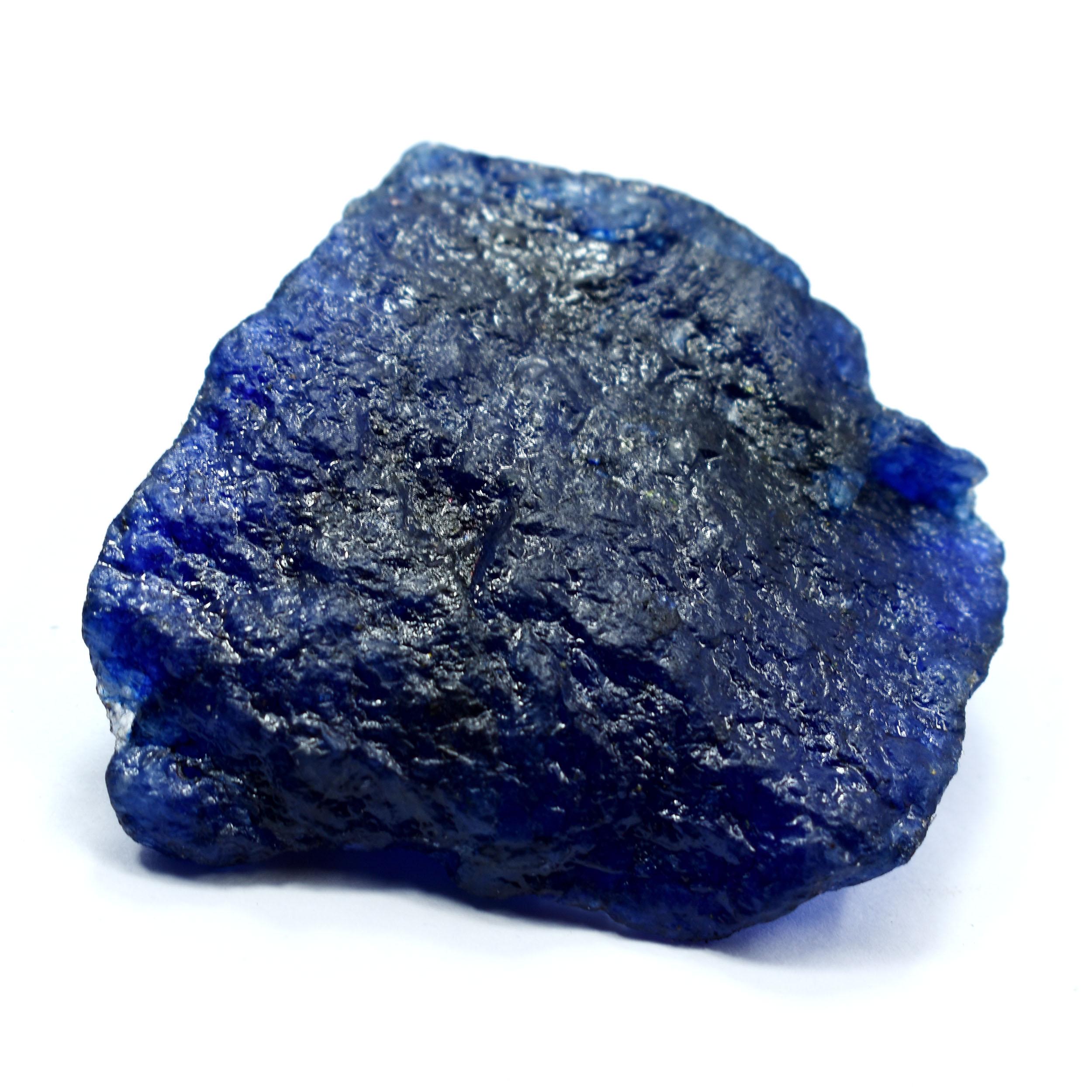 

550 Карат Неогранований Необроблений Видобутий у Землі Великий Натуральний Сапфір Синій Дорогоцінний Камінь СЕРТИФІКОВАНИЙ va-550 54.5 mm approx синій