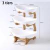 New Fruit Storages Plate Wooden Multi-layer Dining For Household Tabletop Snacks Candies Cake Storage Rack Large Capacity Food