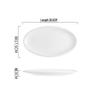 Thickened Oval Ceramic Fish Serving Plate