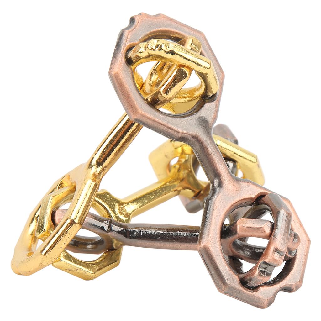 Tetrametric Brainteaser Toy 3D Unlock Metal Alloy Puzzles Brain Games Toy for Adults Children