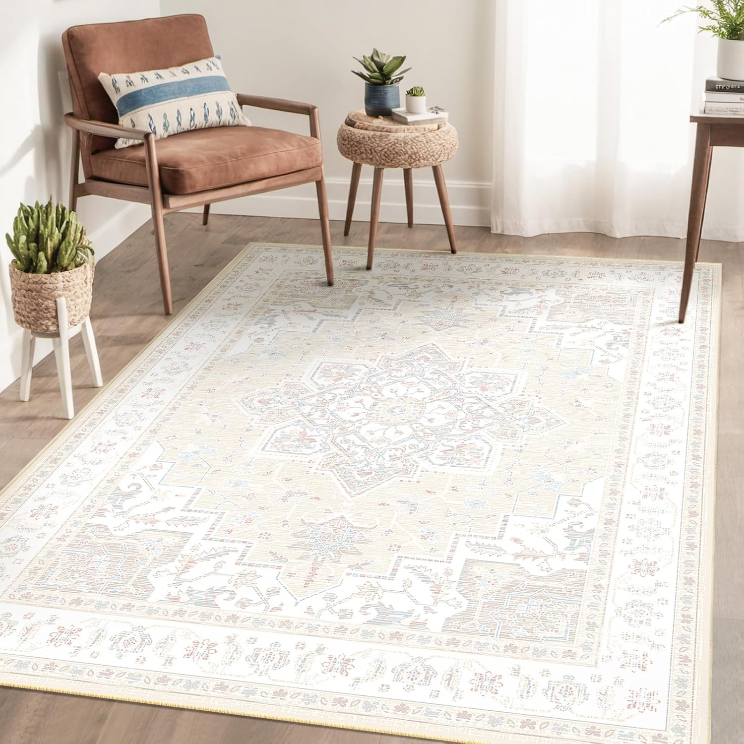 

Bohemian Carpet Ultra Simple Style Anti Slip Rug Retro Door Mat Restaurant Bedroom Indoor Available Fashionable and Beautiful 40x60cm