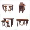 Miniature Dollhouses Display Round Top Stool Accessory 1/12 Scale, Realistic Zakka Wood Table Dollhouses Miniature