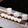 Suet Jade Tea Set Business Office Tea Set Company Event Opening Gifts Household Living Room Gift Box