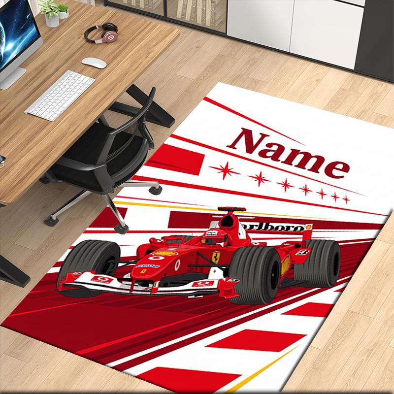 Custom Name Printed Carpet Rug For Office Chair Living Room Bedroom Kitchen Room Decor Gifts