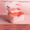 Foldable Three-Tier Extra Large Guka Nail Art & Tool Storage Box for Art Students