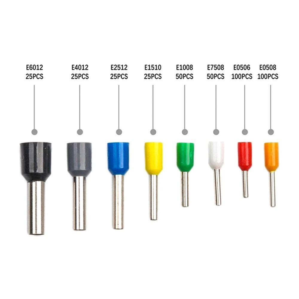Wire Block Cord End Connector Crimp Terminals Insulated Terminator VE Tubular Tube Terminal