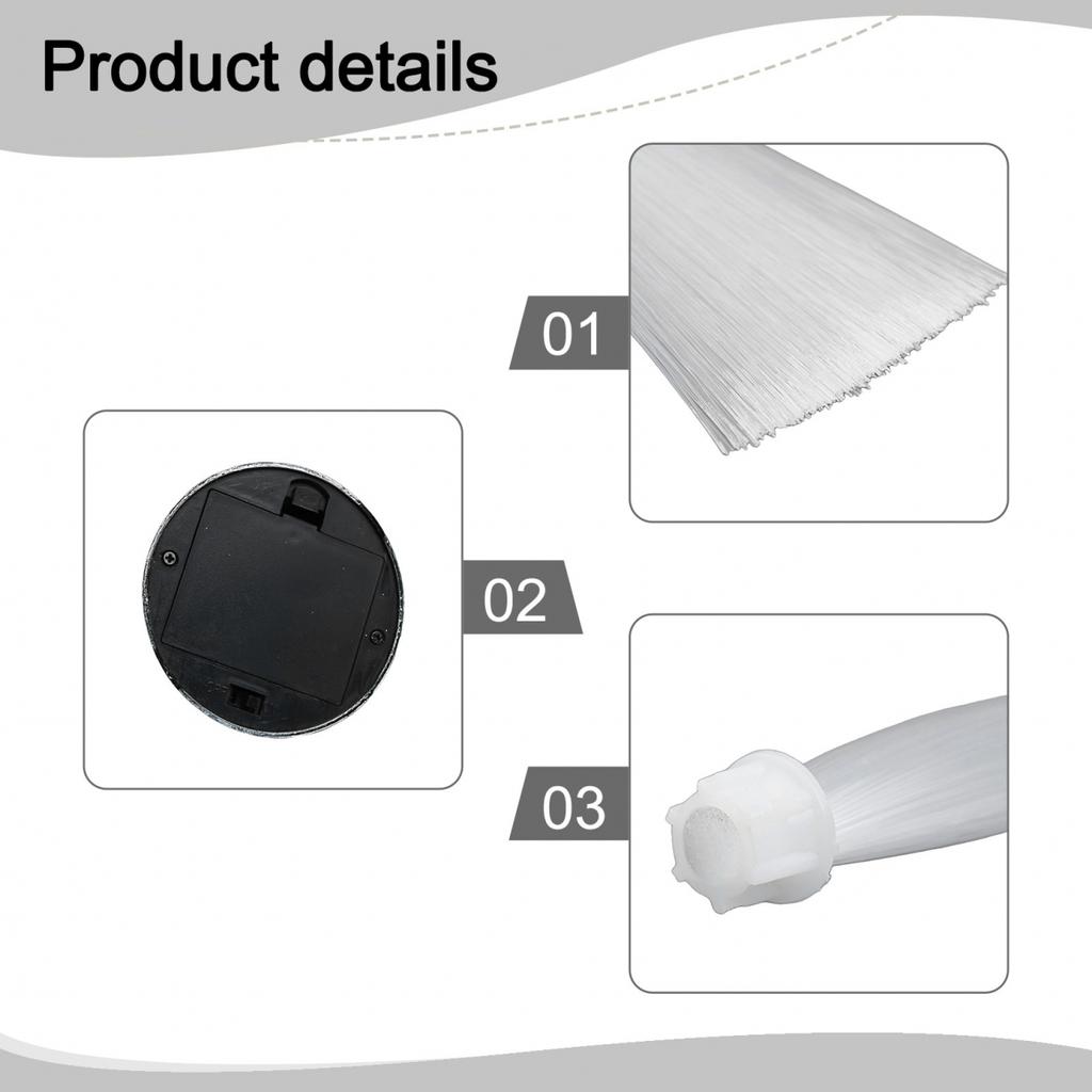 Fibre Optic Light LED Nylon Fronds Relaxing 82*82*342 Mm
