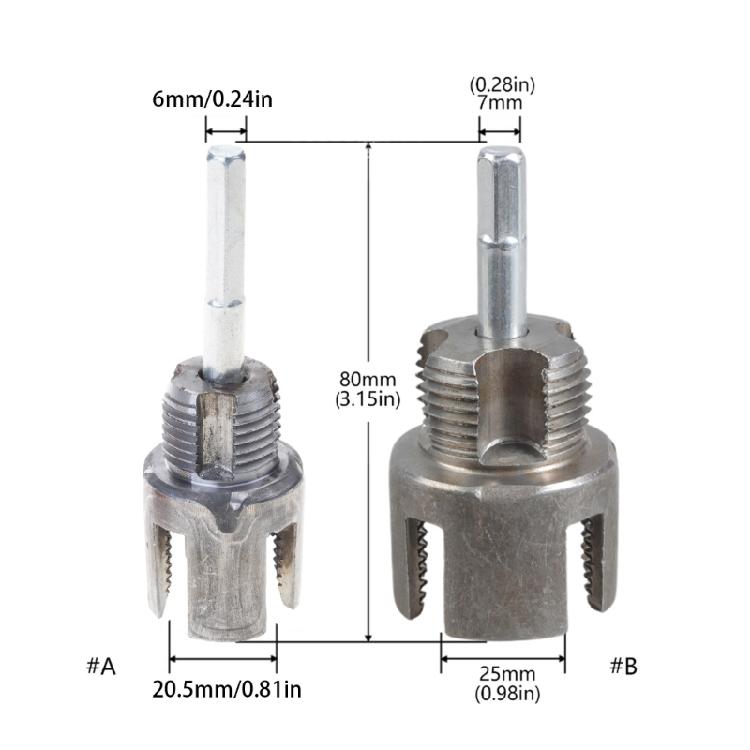 Electric Drill PVC Pipe Threader Kit PVC Thread Maker Tool for Electric Drill PVC Pipe Threader Internal Thread Opener
