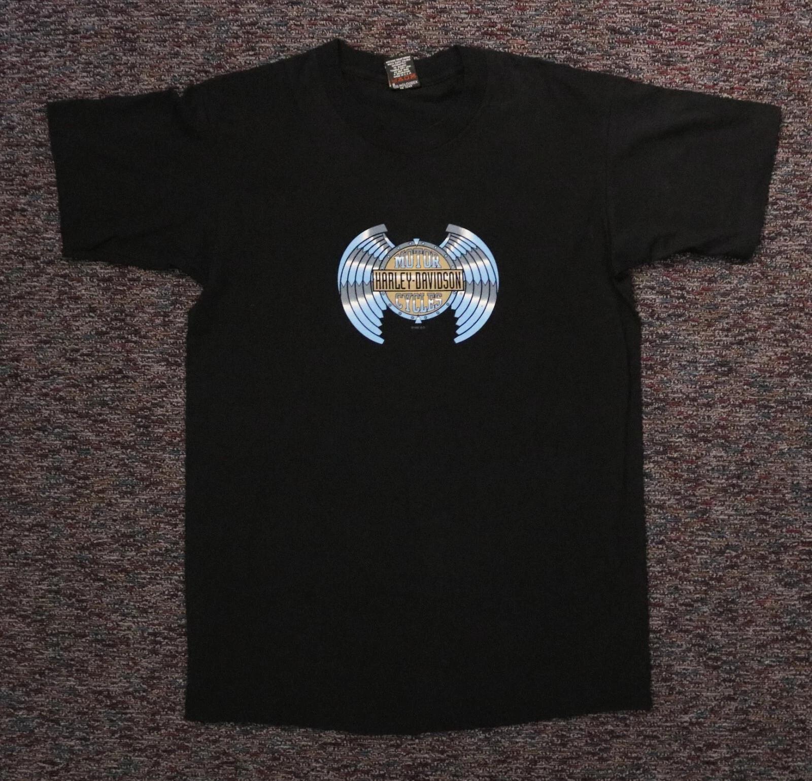 

Vintage Harley Davidson Blue Shield (Large) Palm Springs California T Shirt NWOT S