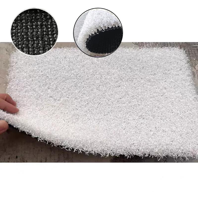 Weißes Kunstrasen-Putting Green & Boule-Rasen für Außen-/Innenbepflanzung und Dekoration, Extra dichter Bodenbelag