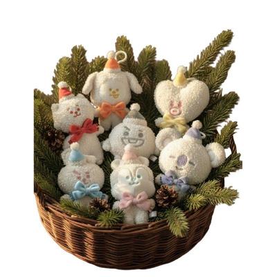 Snowman Plush Keyring – Cute BTS Character Charm