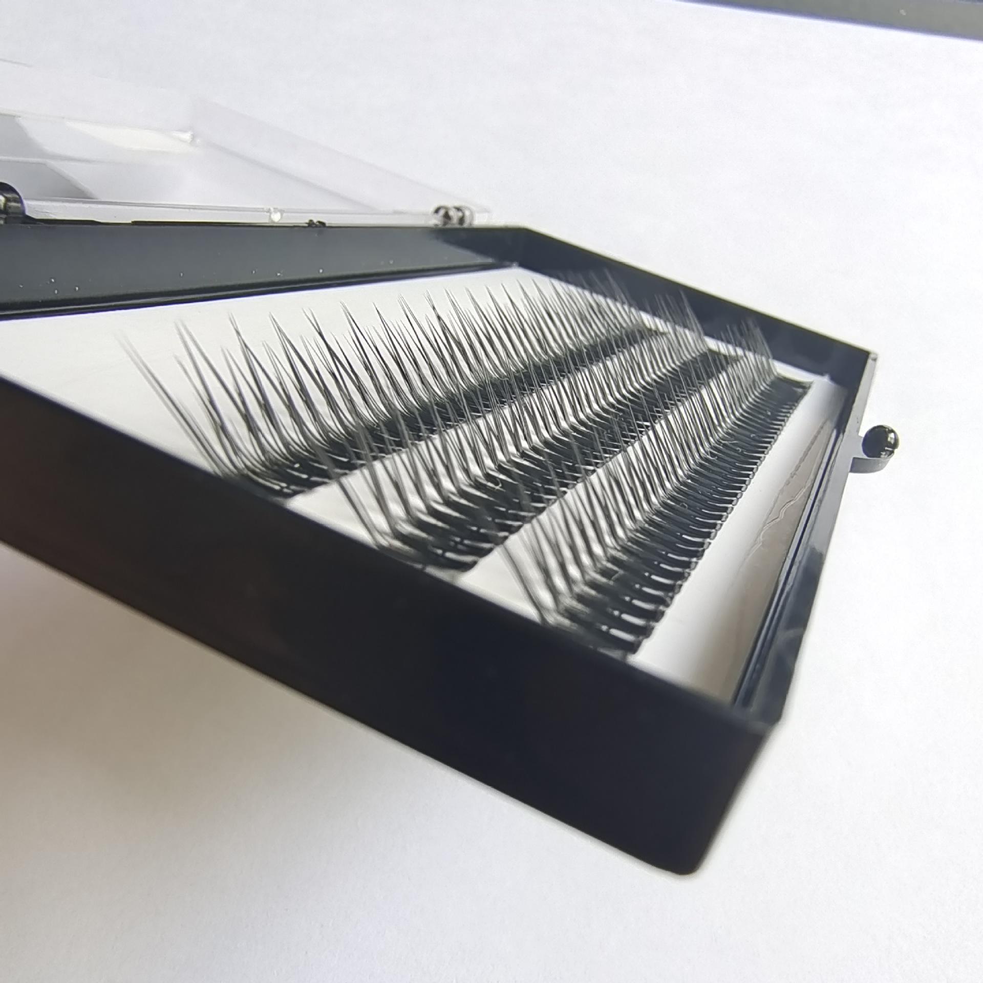 

Ресницы L-изгиба «рыбий хвост» для самонаращивания «лисьи глазки» 9mm