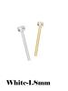 925 Silver Crystal Different Size Nose Studs Nose Piercing Body Jewelry Piercing Nez Pircing Nariz Joyería Corporal