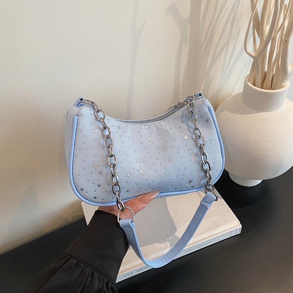 Fashion Lightweight Shoulder Bag Large Capacity with Chain Crossbody Purse Women Handbag