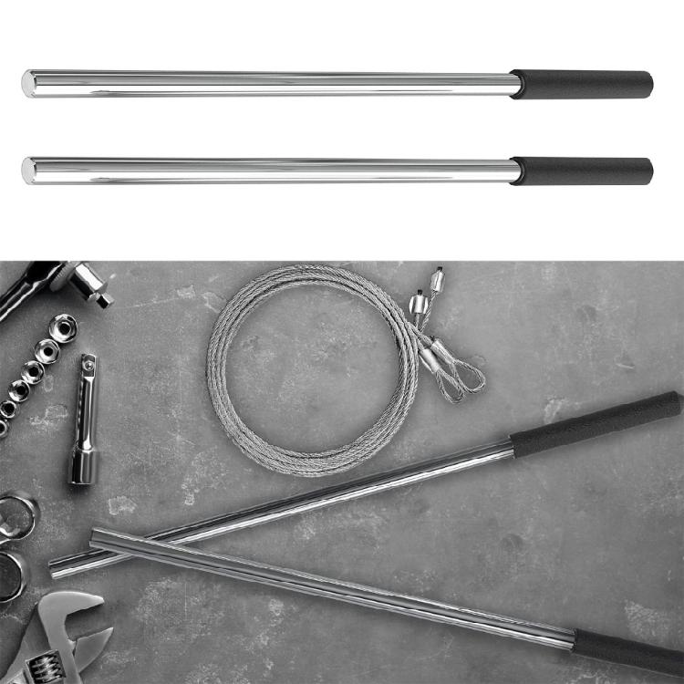 Heavy Duty 2Pcs Garage Door Torsion Spring Winding Bar High Strength Steel Suitable for Easy DIY Repair Safe Adjustments