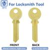 5-100Pcs/Lot Copper Key Blank for Round Head Hardware Residential Door Keyway Locksmith Tool Uncut Home House 33.4*9*2mm