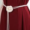 Bohemian Floral Waist Rope For Women White Belt With Small Charming Style Charming Style High-End Dress Waisto