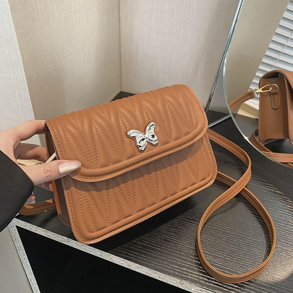 

PU Leather Crossbody Bag Portable Handbags Fashion Messenger Bags for Women Girls
