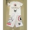 Boxshorts und T-Shirt Set MMA Sportshorts Herren Damen Schnelltrocknend Kampf Kickboxen Hosen Fitnessstudio Kampfsport Trainingsuniform