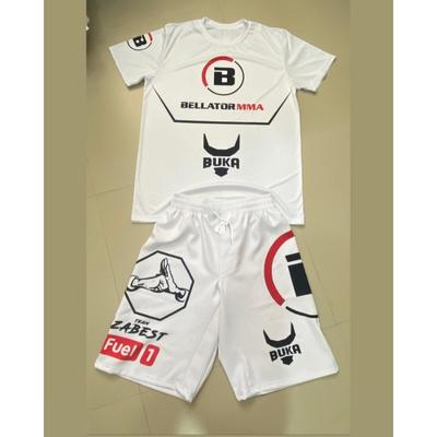 Boxshorts und T-Shirt Set MMA Sportshorts Herren Damen Schnelltrocknend Kampf Kickboxen Hosen Fitnessstudio Kampfsport Trainingsuniform