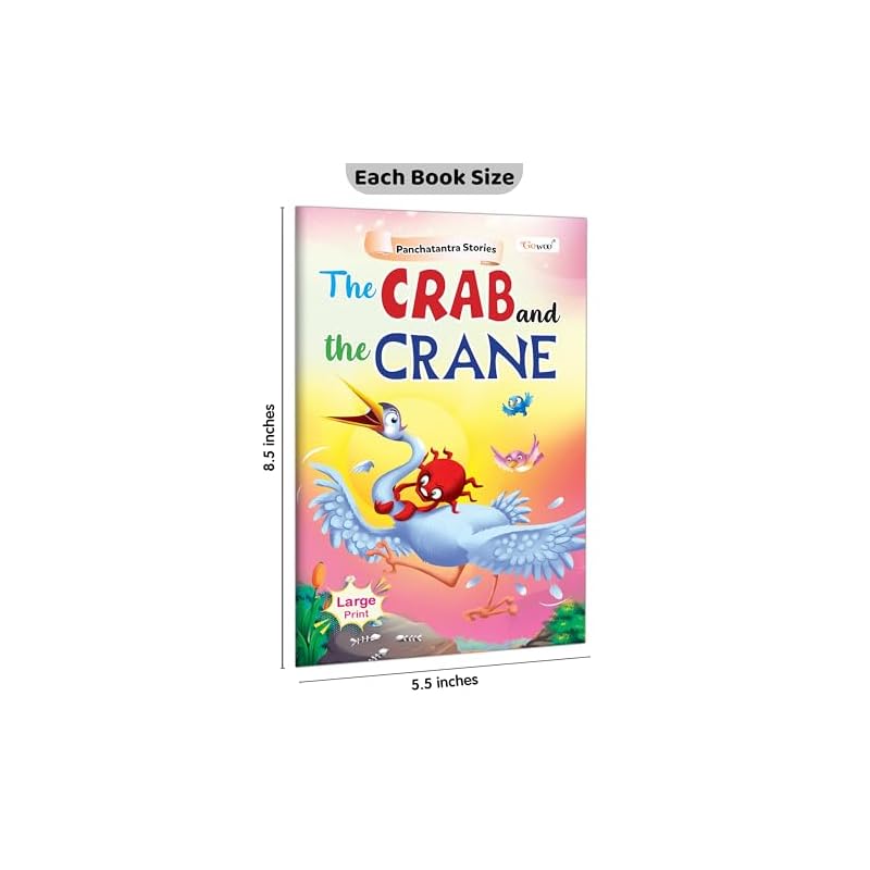 The Lion And The Hare, The Crab And The Crane, The Jackal And The Lion And The Mouse Panchatantra Stories : Kids story books, Picture story bo