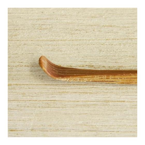 Morikuru Japanese Bamboo Ear Pick, Genroku Maki Style, 17cm, Double-Ended Hook, Bamboo Kanzashi, Single Ear Cleaner, TK07-14