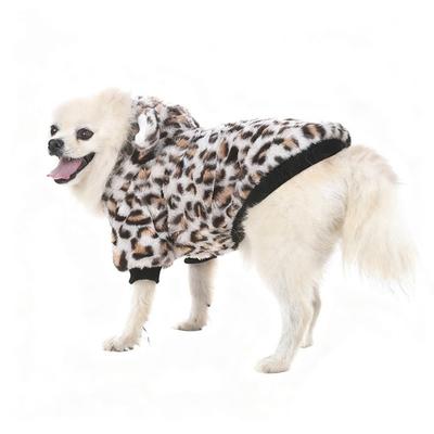Pet Costume Thick Pet Dog Hoodie Fleece Warm Dog Sweatshirt Rainbow Soft Dog Jumpsuit for Dogs Puppy