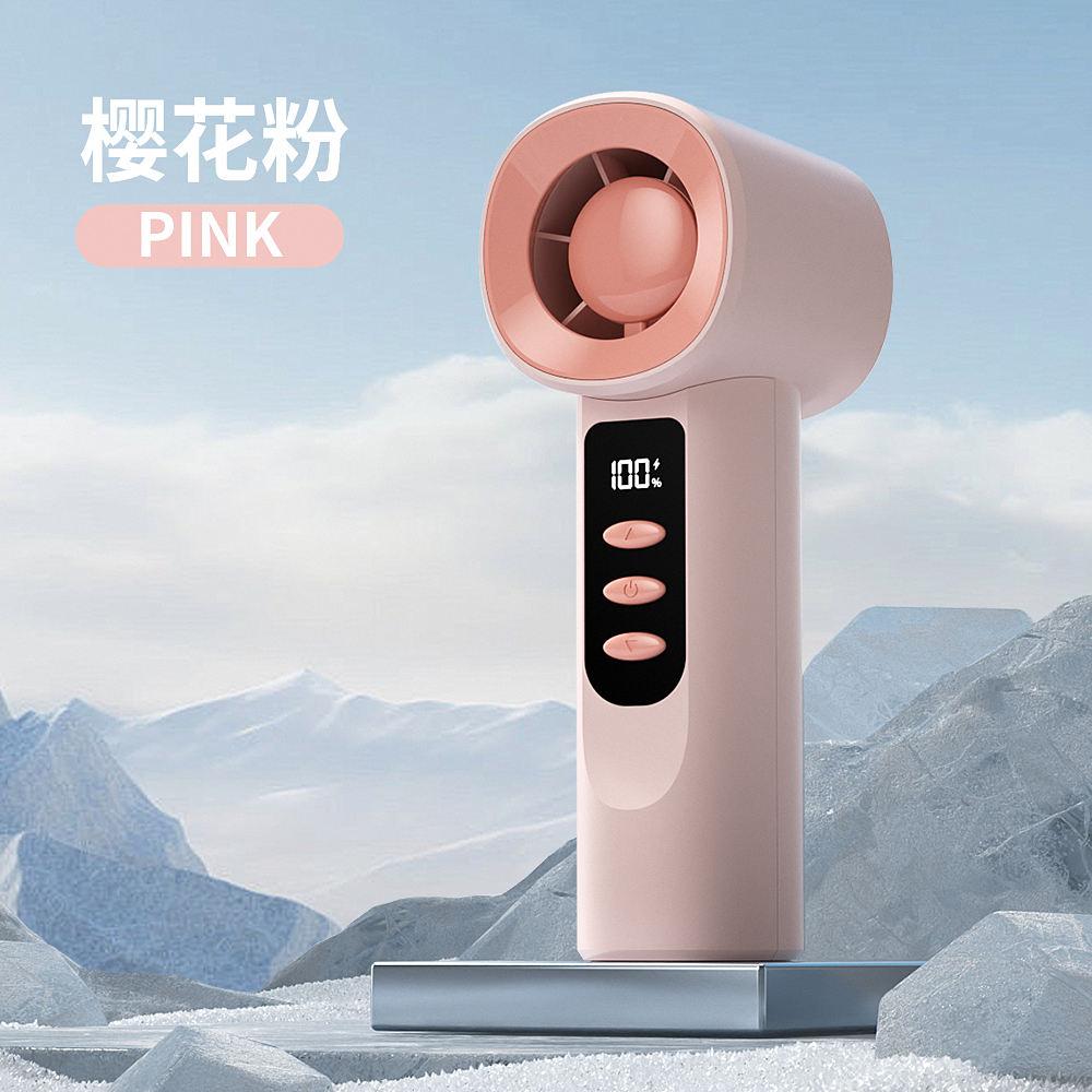 Outdoor Camping Handheld Fan 2000mAh 100 Speed Mini Fan Portable USB Rechargeable Fan Mini Air Conditioner Air Cooler