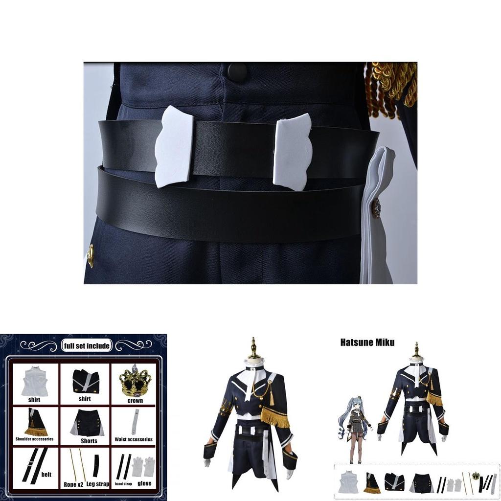 Hatsune Miku Military Costume Suit Halloween Cosplay Party Dress