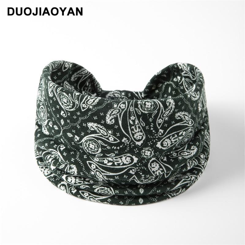 Paisley Knot Elastic Yoga Headband – European & American Style