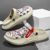 Summer 2024 Men's Sandal Outdoor Hole Shoes Male Shoe Luxury H New Low Price High Quality Styles Cheap Clearance Korean Style V