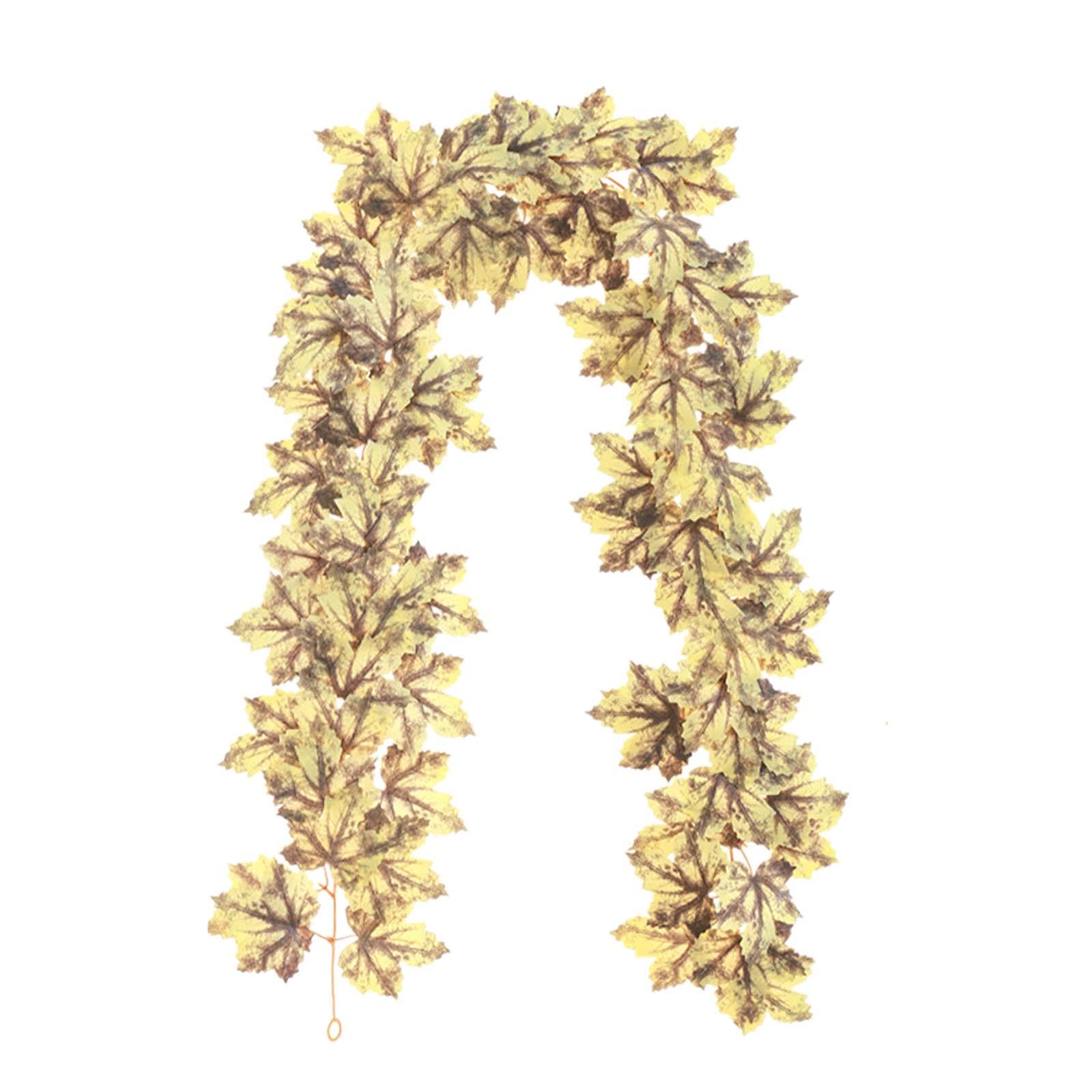 

Halloween Wreath 6ft Reusable for Home Decor Maple Leaf Vine Garland Ornament for Party Bedrooms Living Rooms Window Porches