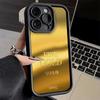 Phone Case for iPhone 17 Air 16E 15 16 Pro Max Fine Gold Pattern Printing Cover 14 Plus 13 12 Mini Soft Shell Silicone Fundas