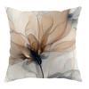 Floral Beige Brown Throw Pillow Cover One Sided Printing Decorative Cushion Cover Vintage Rustic Farmhouse Home Decorations Sofa
