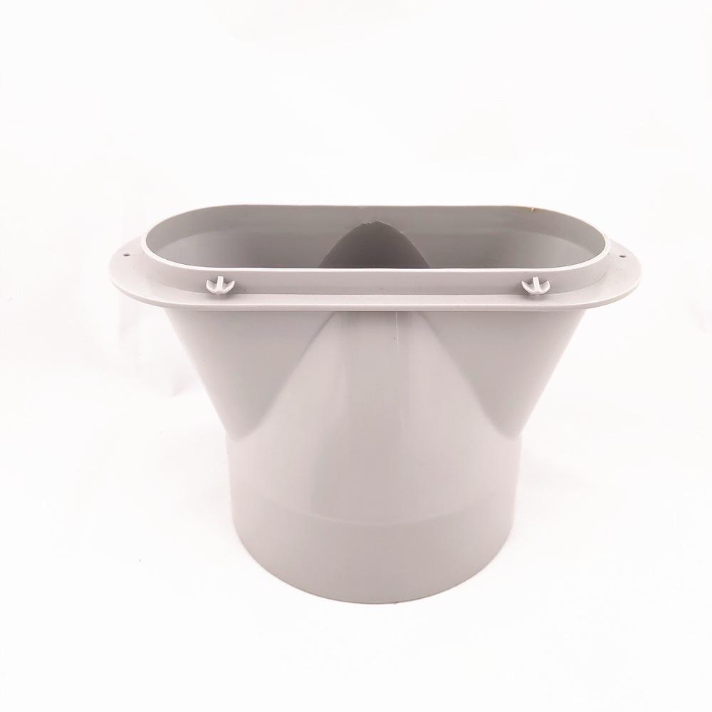 Tragbare Klimaanlage Flachmund Abluftkanal - Entenschnabel-Design, 15CM/13CM Durchmesser Frischluftanschluss