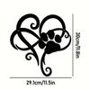 Dog Paw Print Metal Wall Art, Living Room Bedroom Hanging Decoration Wall Art, Indoor/outdoor Home Decoration